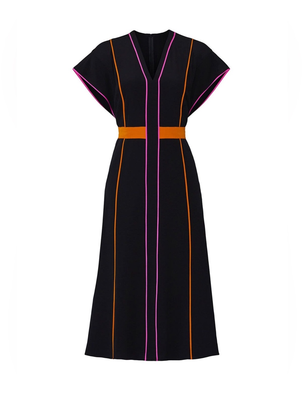 Diane von Furstenberg Neon Piping Davina Dress size 4 NWT